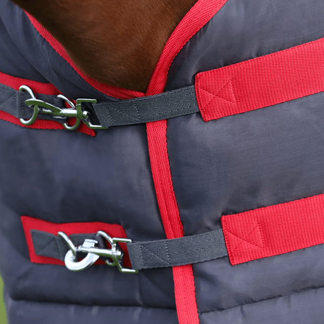 HyCONIC 100g Stable Rug  - Red/Charcoal 
