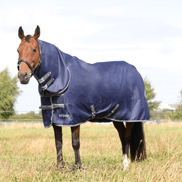 StormX Empra 100g Combi Turnout Rug - Navy
